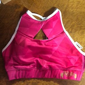 Chestee sports bra barbells